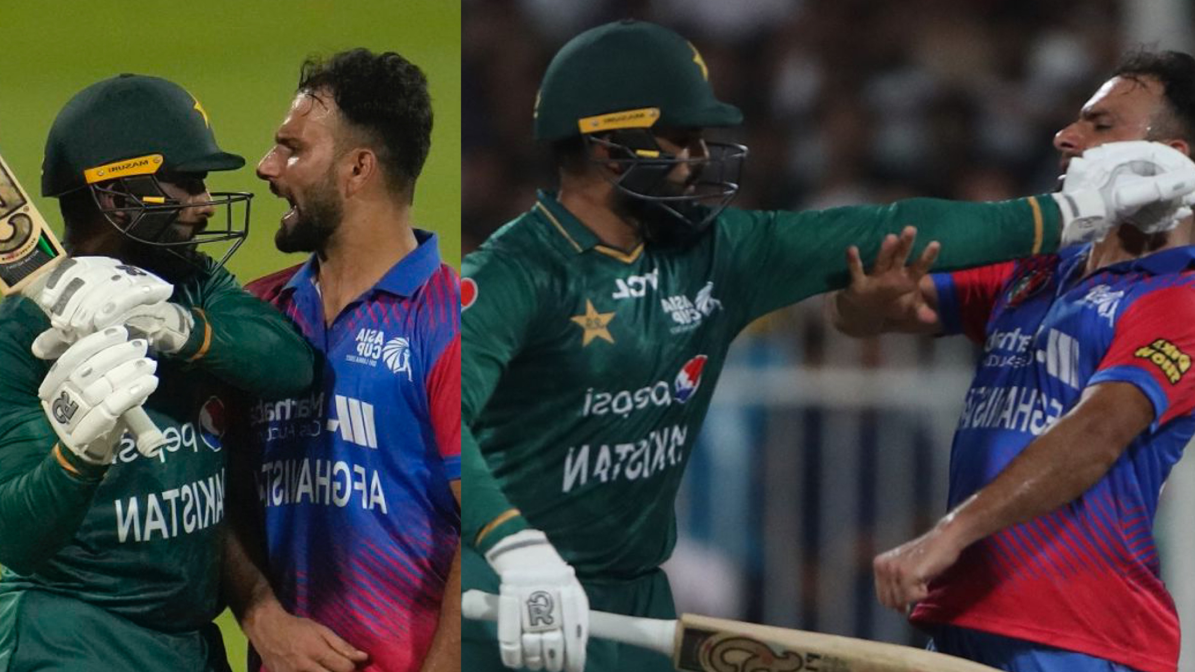 आसिफ अली और फरीद अहमद मलिक के बीच अफगानिस्तान-पाकिस्तान मैच में तीखी बहस हुई थी।